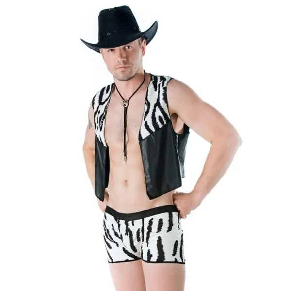 Weiß/Schwarzer Boxershorts Sw/104 Andalea Sexy Work Kollektion kaufen | Fesselliebe