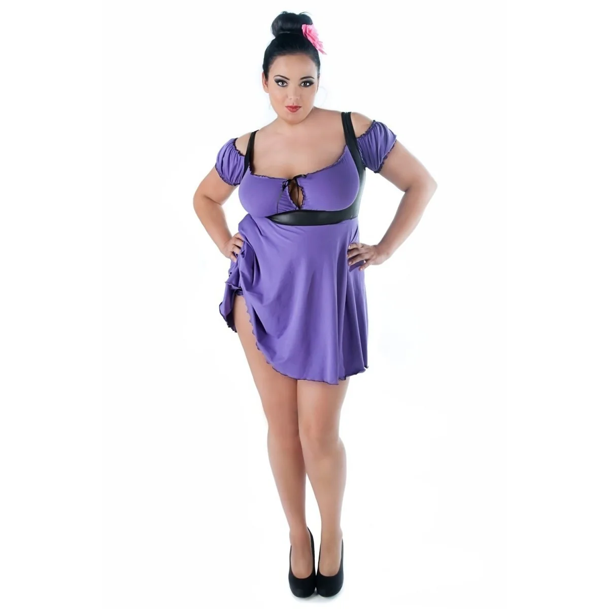 Violettes Chemise Sw/111 Andalea Sexy Work Kollektion kaufen | Fesselliebe