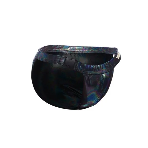 Schwarzer Wetlook Clip Tanga Brief EMER4LD von Cut4Men kaufen | Fesselliebe