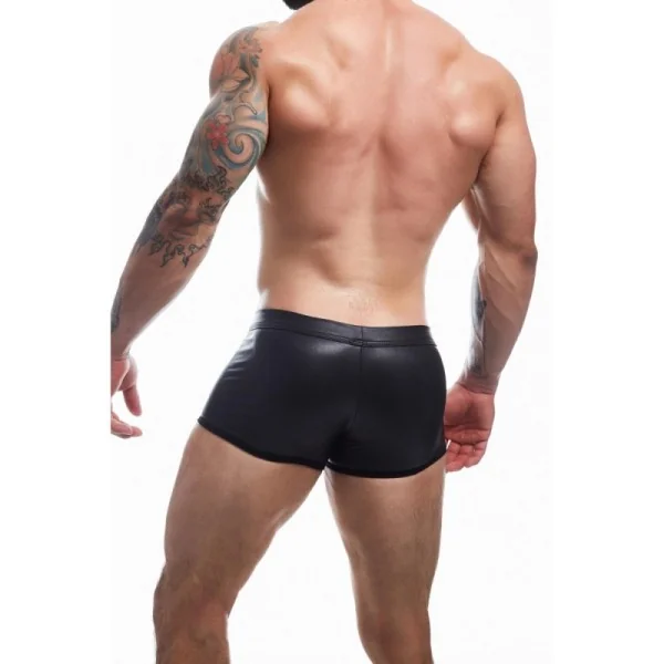 Schwarzer Wetlook Boxer BL4CK03 von Cut4Men kaufen | Fesselliebe