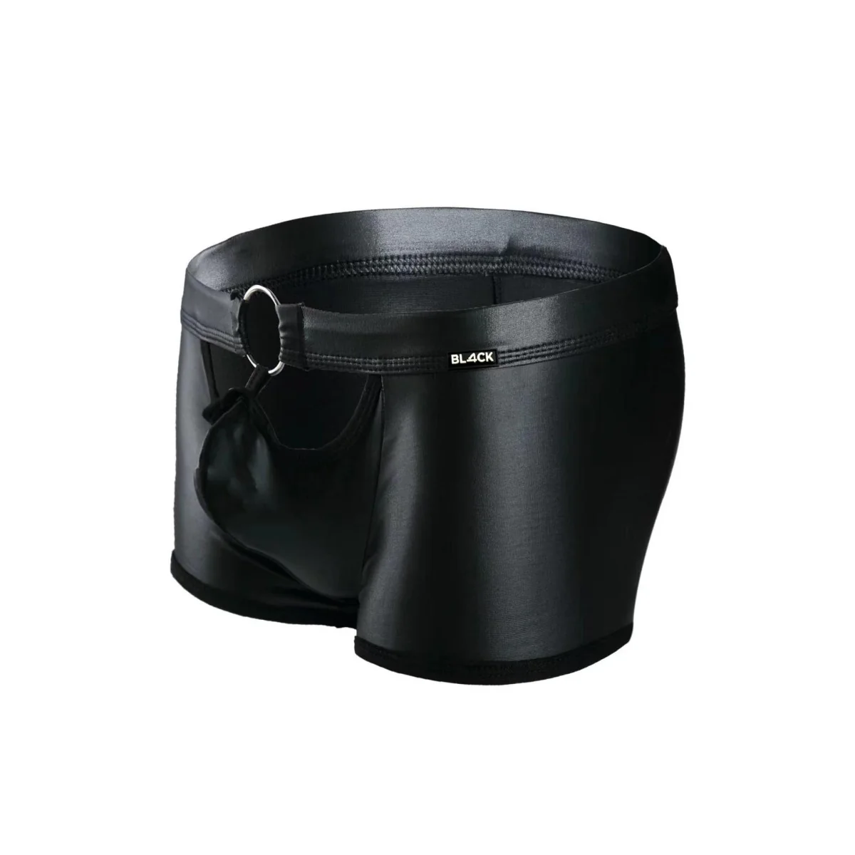 Schwarzer Wetlook Boxer BL4CK03 von Cut4Men kaufen | Fesselliebe