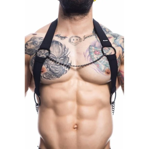 Schwarzer Brust-Harness 03 by Cut4Men kaufen | Fesselliebe