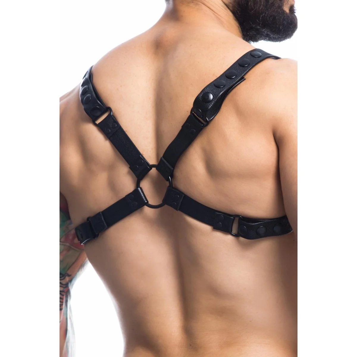 Schwarzer Brust-Harness 01 von Cut4Men kaufen | Fesselliebe