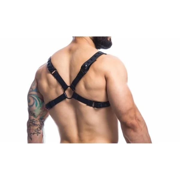 Schwarzer Brust-Harness 01 von Cut4Men kaufen | Fesselliebe