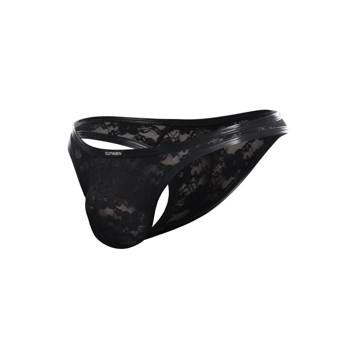 Schwarzer String Spitze L4CE03 von Cut4Men kaufen | Fesselliebe