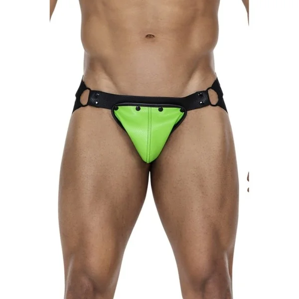 Neongrün/schwarzer Jock Snap von Cut4Men kaufen | Fesselliebe