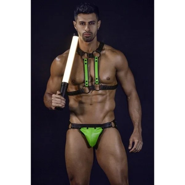 Neongrün/schwarzer Jock Snap von Cut4Men kaufen | Fesselliebe