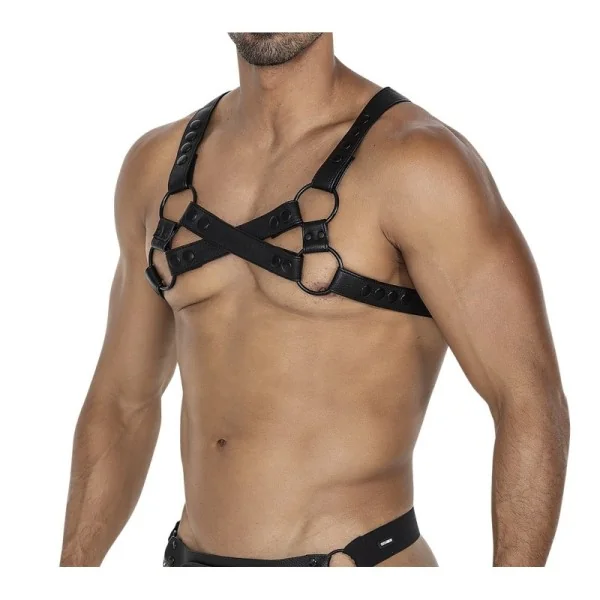 Schwarzer Brust-Harness 06 von Cut4Men kaufen | Fesselliebe