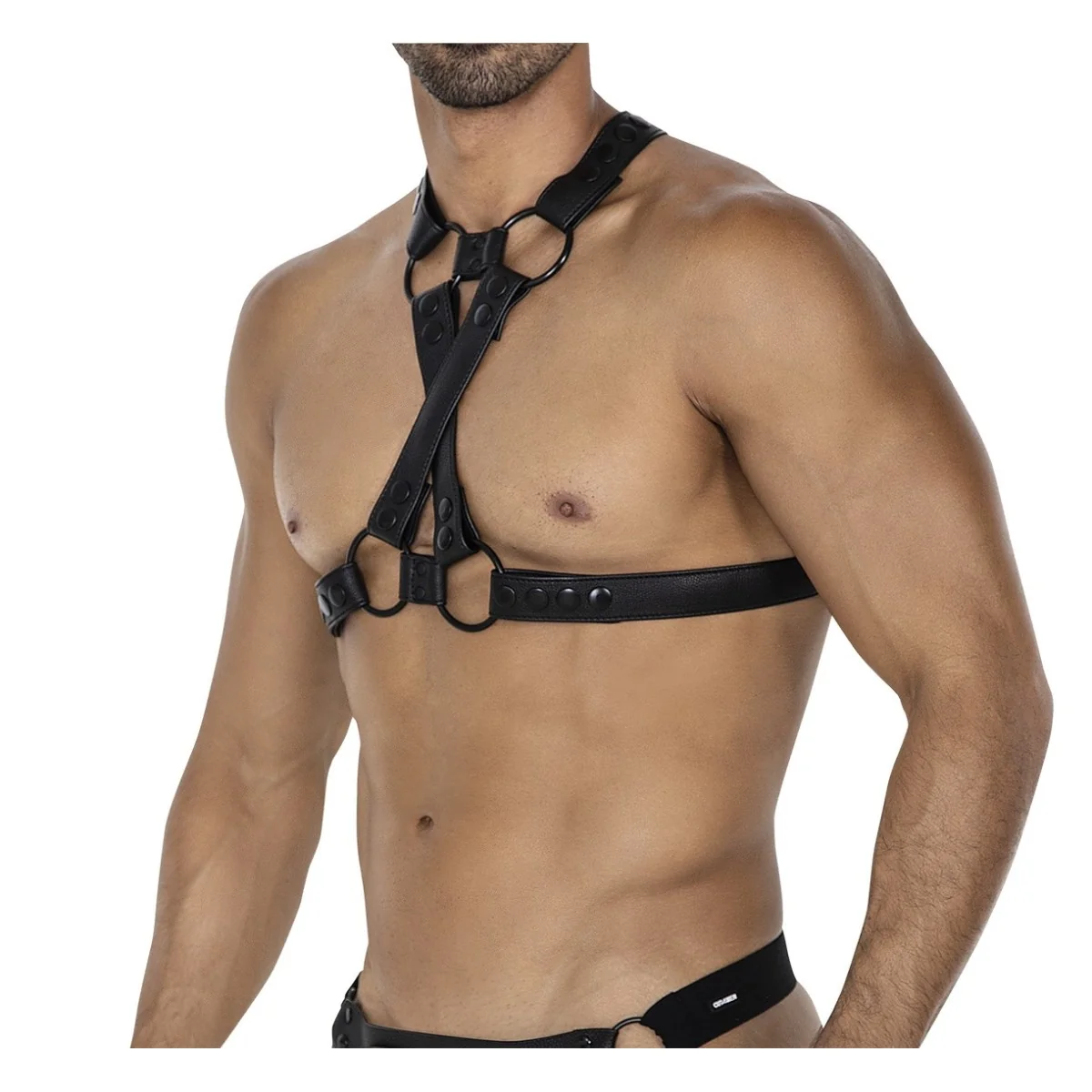 Schwarzer Brust-Harness 06 von Cut4Men kaufen | Fesselliebe