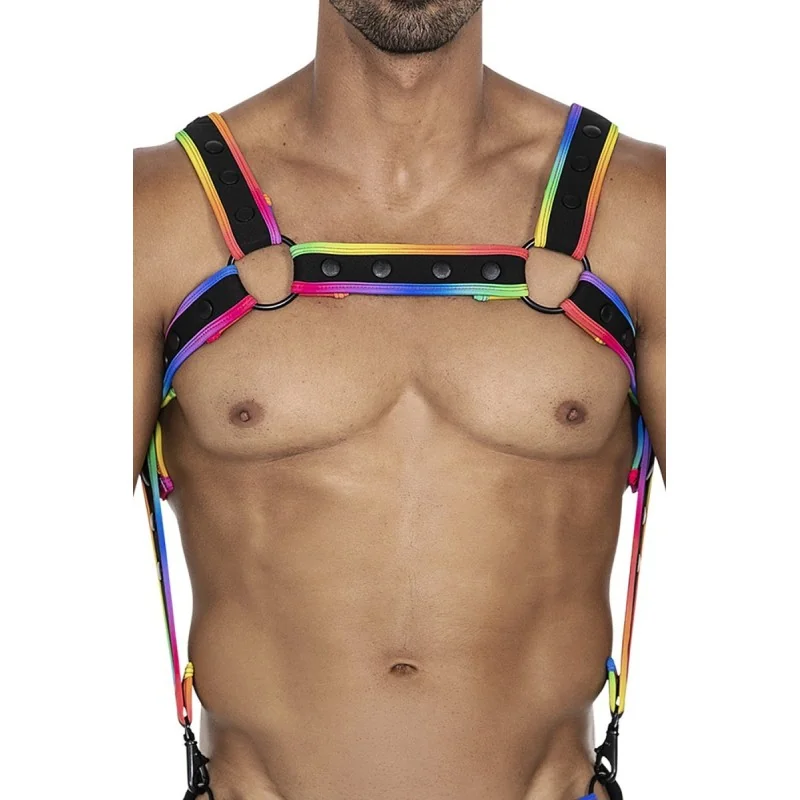 Mehrfarbiger Brust-Harness 05 von Cut4Men kaufen | Fesselliebe