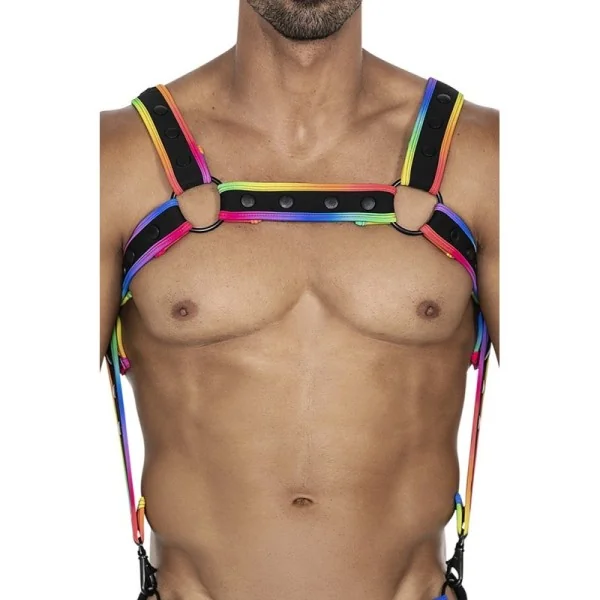 Mehrfarbiger Brust-Harness 05 von Cut4Men kaufen | Fesselliebe
