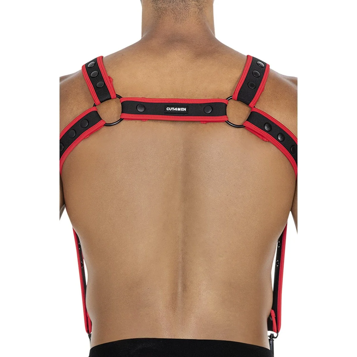 Schwarz/roter Brust-Harness 05 von Cut4Men kaufen | Fesselliebe