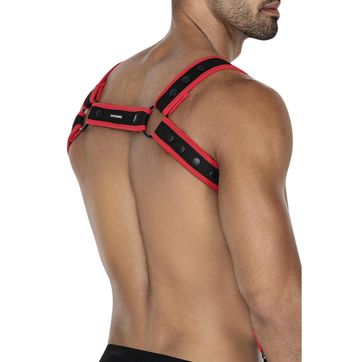 Schwarz/roter Brust-Harness 05 von Cut4Men kaufen | Fesselliebe