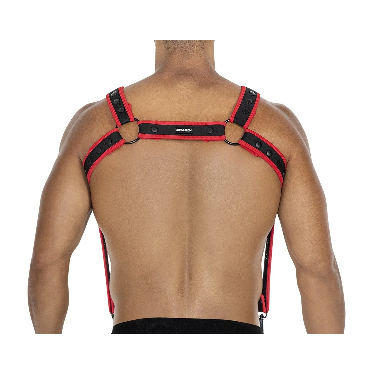 Schwarz/roter Brust-Harness 05 von Cut4Men kaufen | Fesselliebe
