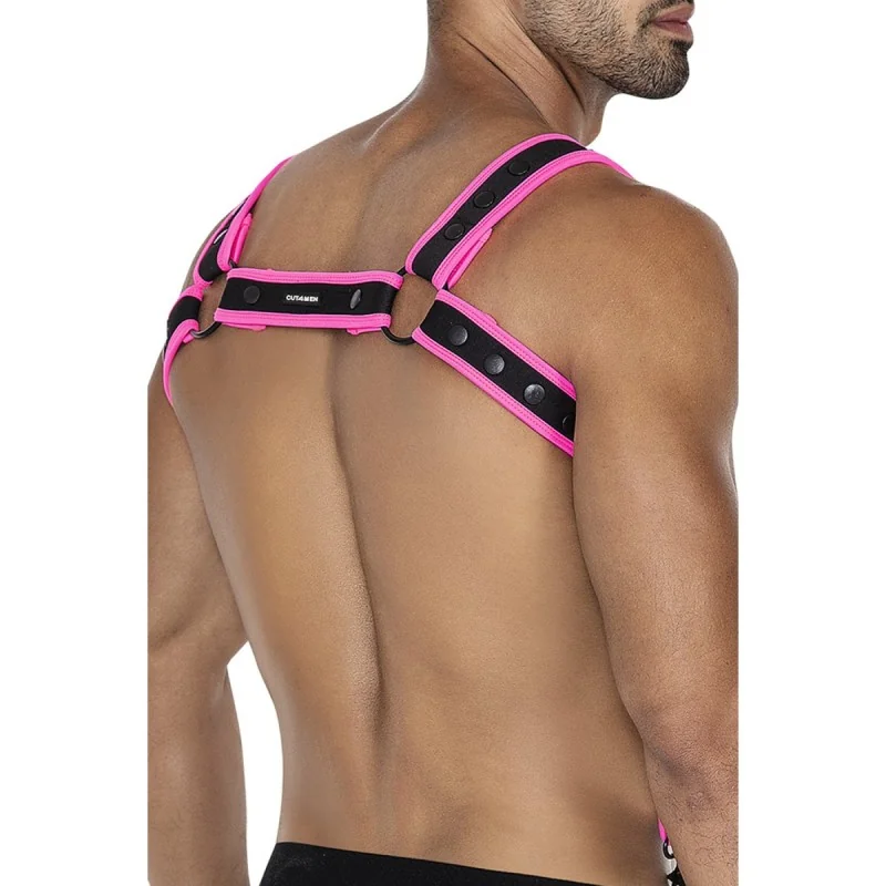 Schwarz/pinker Brust-Harness 05 von Cut4Men kaufen | Fesselliebe 2