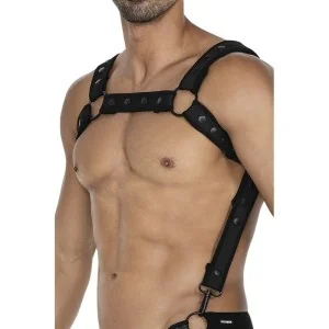 Schwarzer Brust-Harness 05 von Cut4Men kaufen | Fesselliebe