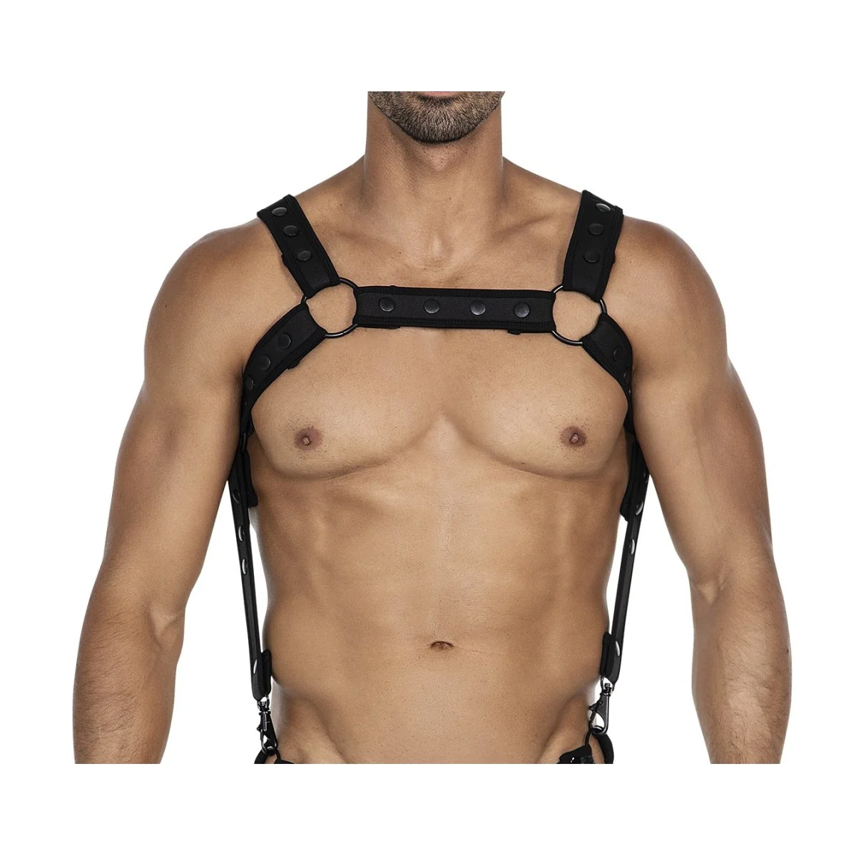 Schwarzer Brust-Harness 05 von Cut4Men kaufen | Fesselliebe