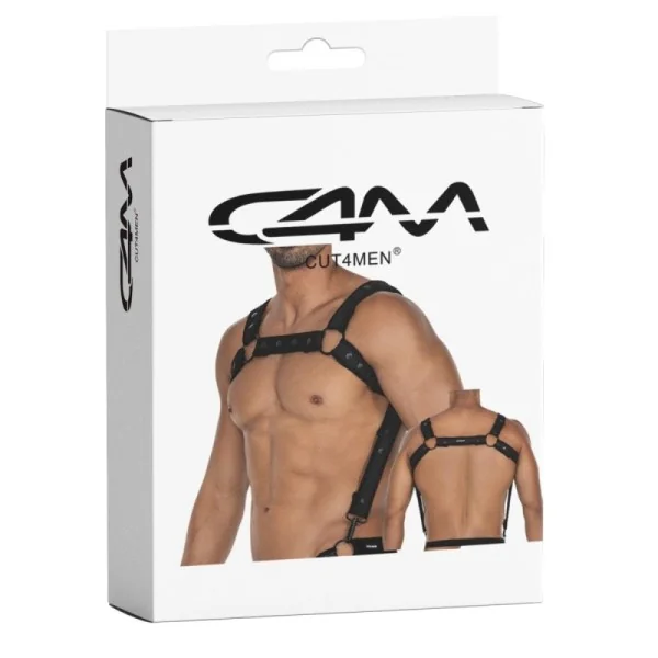 Schwarzer Brust-Harness 05 von Cut4Men kaufen | Fesselliebe