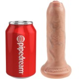 Realistischer Dildo Ungeschnittenes Beige 15 cm von King Cock | Fesselliebe.de