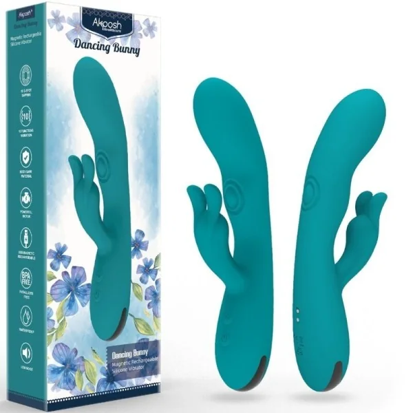 Dancing Bunny Vibrator Rabbit 10 Geschwindigkeiten Grün von Armony Vibrators kaufen | Fesselliebe