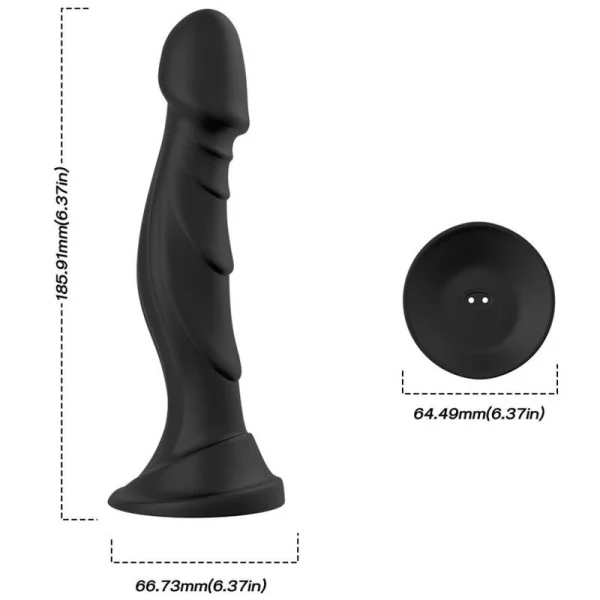 Dildo Vibrator & Anal Plug mit Fernbedienung Schwarz von Armony Anal kaufen | Fesselliebe
