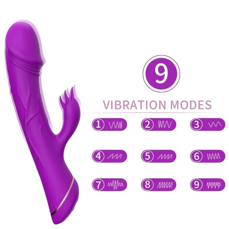 Dildo Vibrator Kaninchen Silikon Lila von Armony Vibrators kaufen | Fesselliebe