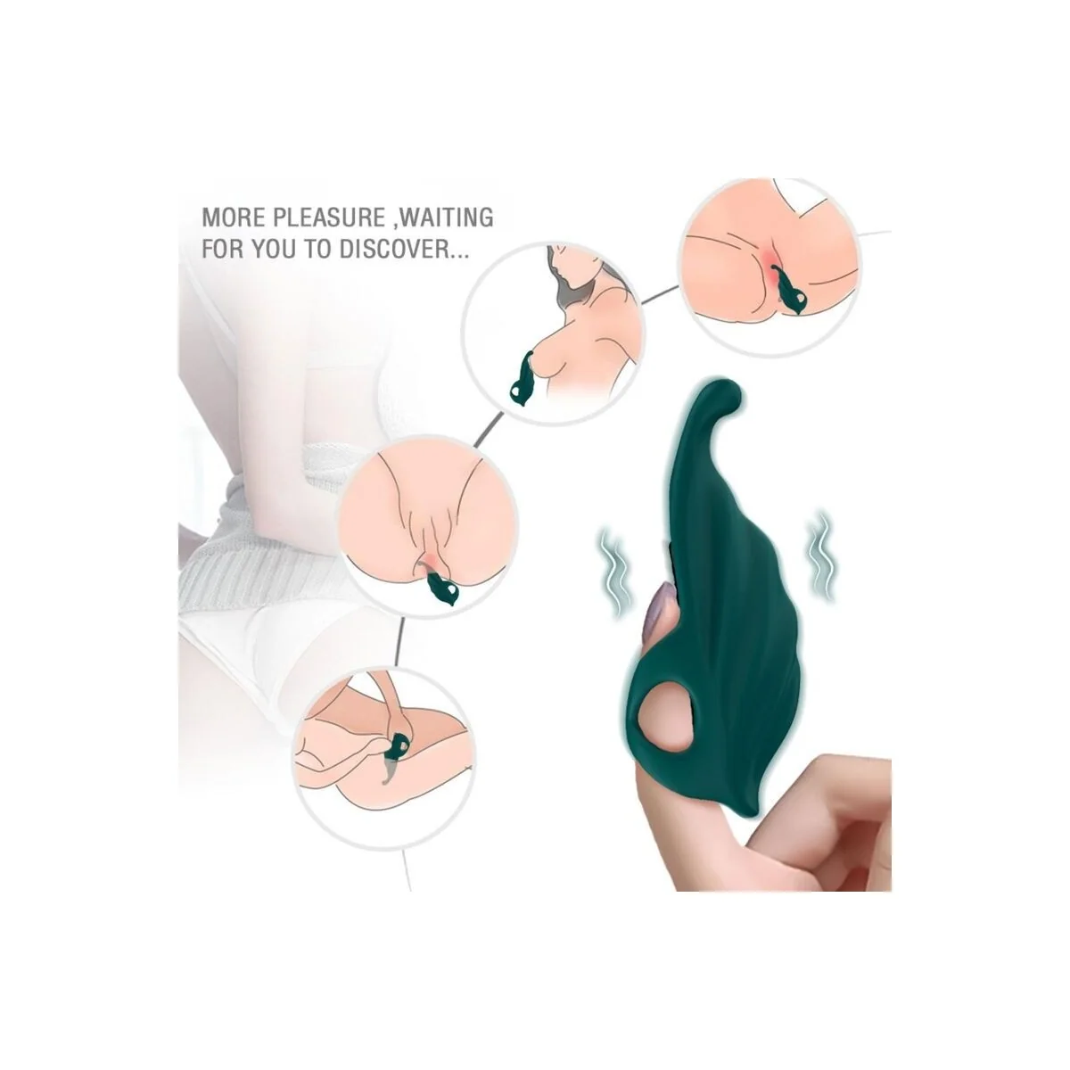 Fingerstimulator & Vibrator Grün von Armony Stimulators kaufen | Fesselliebe