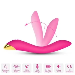 Flamingo Vibrator Multiposition Fuchsia von Armony Vibrators kaufen | Fesselliebe