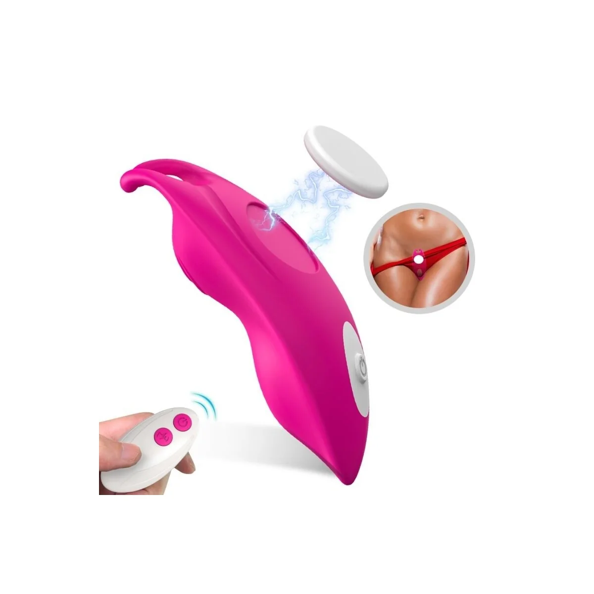 Honeybee Tragbares Höschen Vibrator G-Spot mit Fernbedienung Fuchsia von Armony Wearables kaufen | Fesselliebe