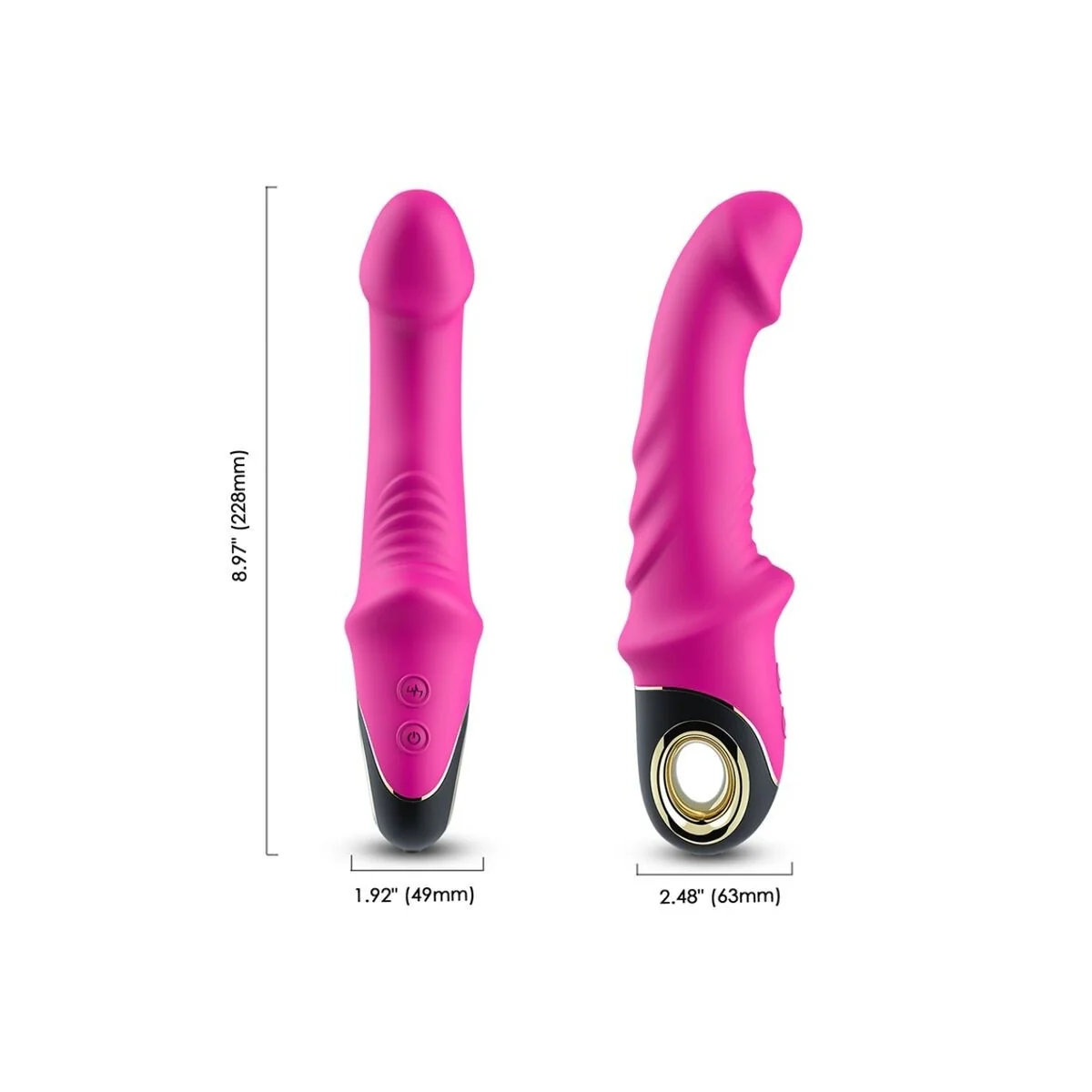 Joyblade Dildo Vibrator Rotator Fuchsia von Armony Vibrators kaufen | Fesselliebe