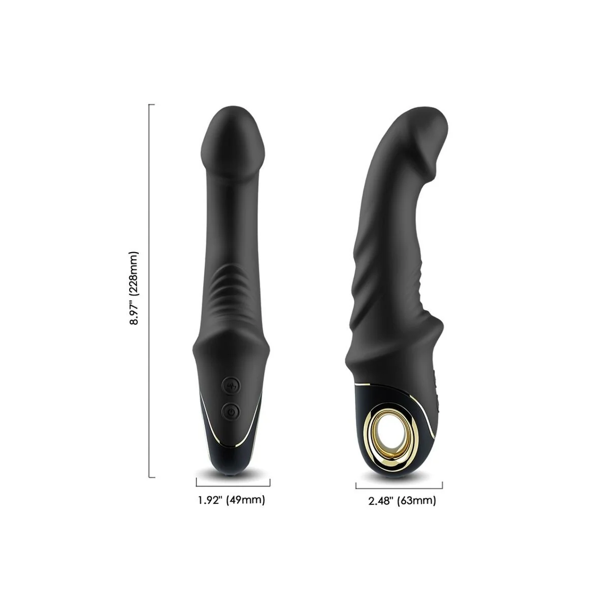Joyblade Dildo Vibrator Rotator Schwarz von Armony Vibrators kaufen | Fesselliebe