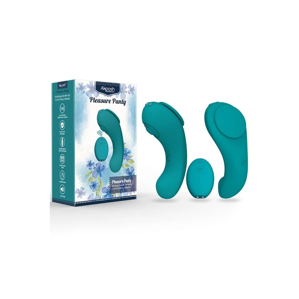 Pleasure Panty Vibrator mit Fernbedienung 3 Geschwindigkeiten Grün von Armony Wearables kaufen | Fesselliebe