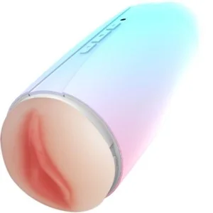 Rainbow Doppelter Vagina- und Mundvibrator-Masturbator von Armony For Him kaufen | Fesselliebe