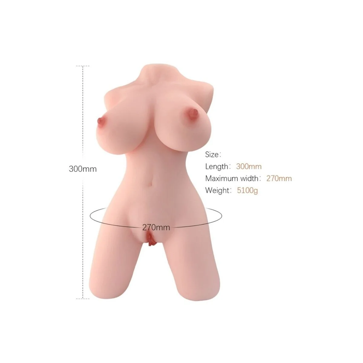 Realistisches Weiblicher Torsomodell 5 von Armony For Him kaufen | Fesselliebe