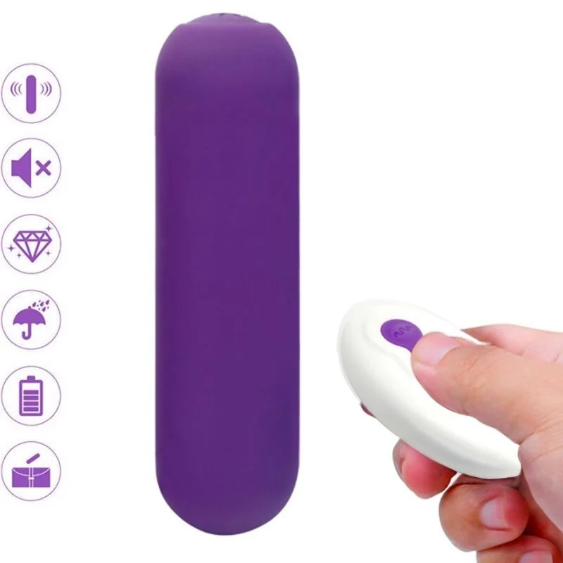 Splash Joie Vibrator Bullet Silikon mit Fernbedienung 10 Vibrationen 75 X 19 cm Lila von Armony Stimulators kaufen | Fesselliebe