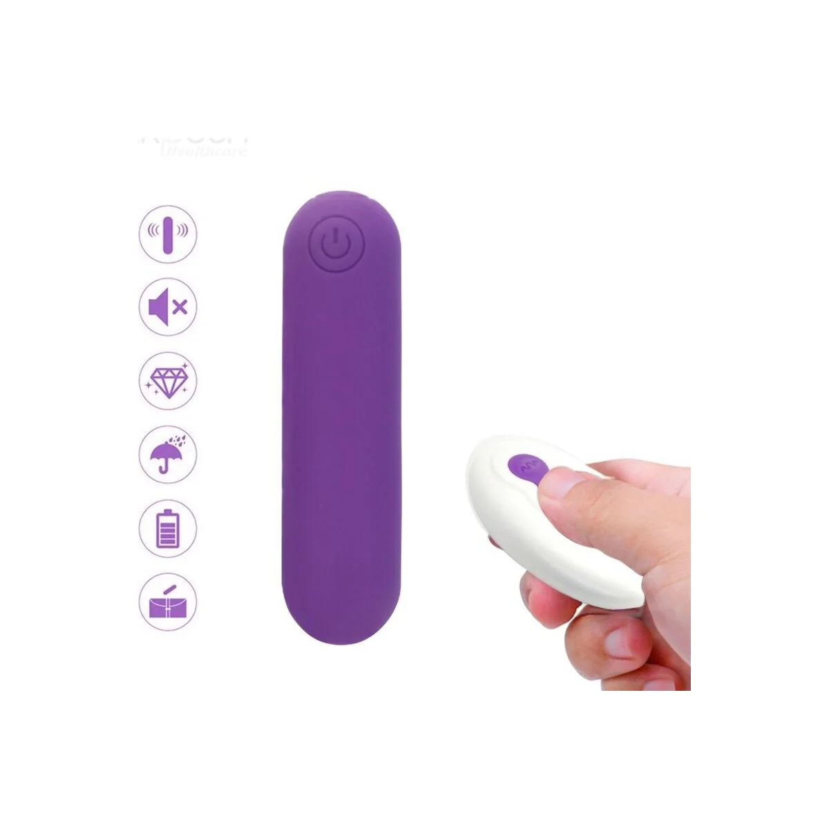 Splash Joline Vibrator Bullet Silikon mit Fernbedienung 10 Vibrationen 6.5 X 1.5 cm Lila von Armony Stimulators kaufen | Fesselliebe