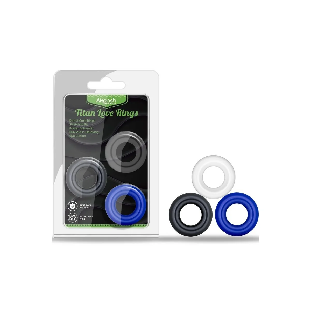 Titan Love Donut Ring Mehrere Farben von Armony For Him kaufen | Fesselliebe