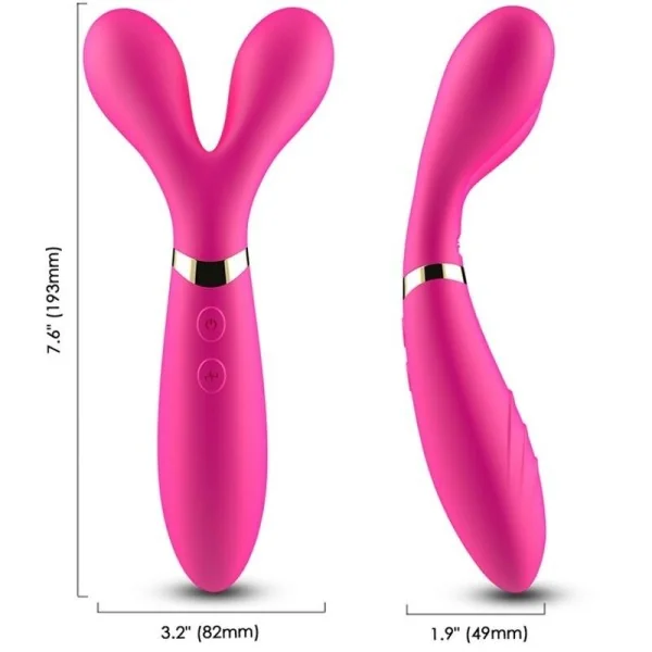 Y-Wand Massager & Vibrator Doppelkopf Fuchsia von Armony Massagers kaufen | Fesselliebe