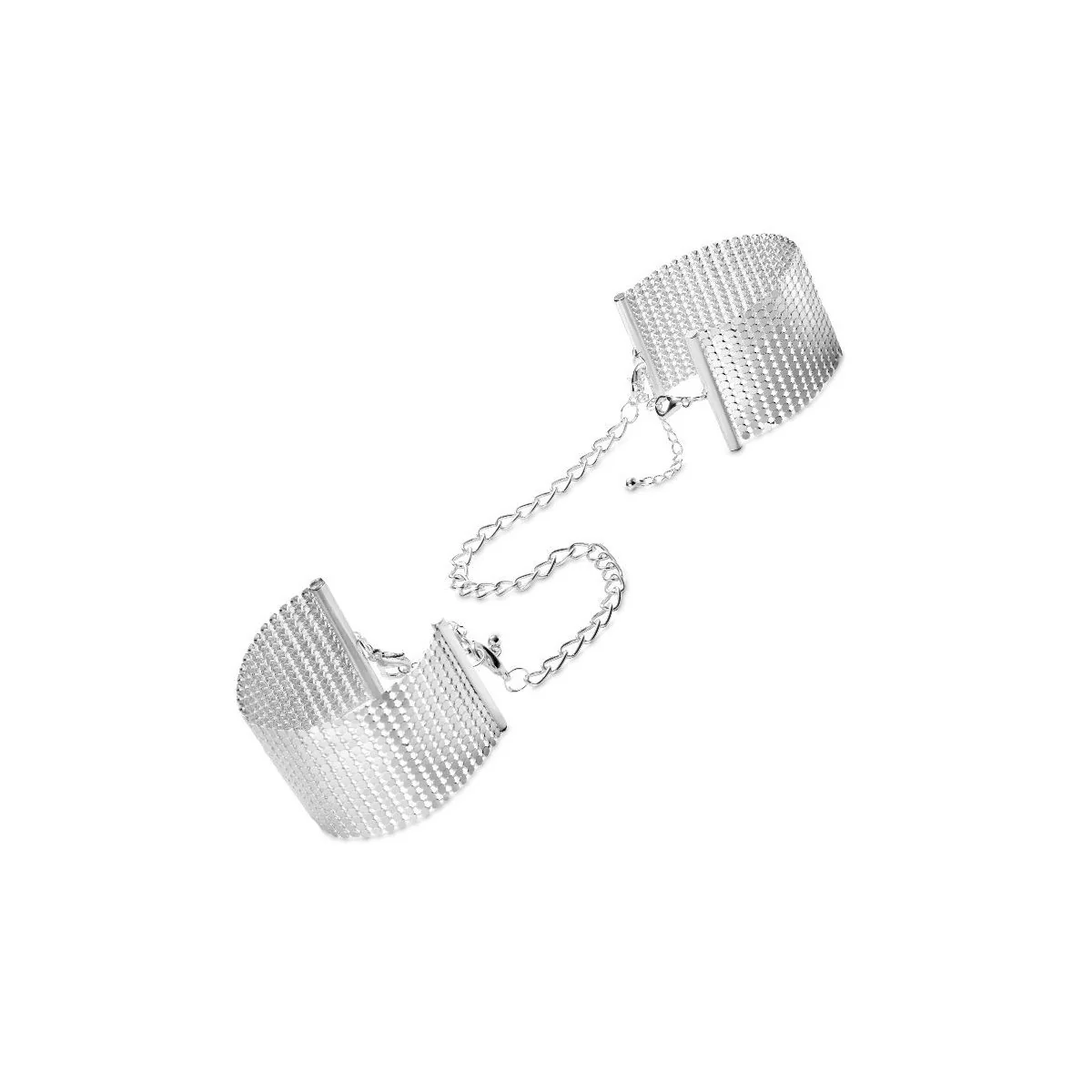 Désir Métallique Silbermetallische Handschellen von Bijoux Desire Metallique kaufen | Fesselliebe