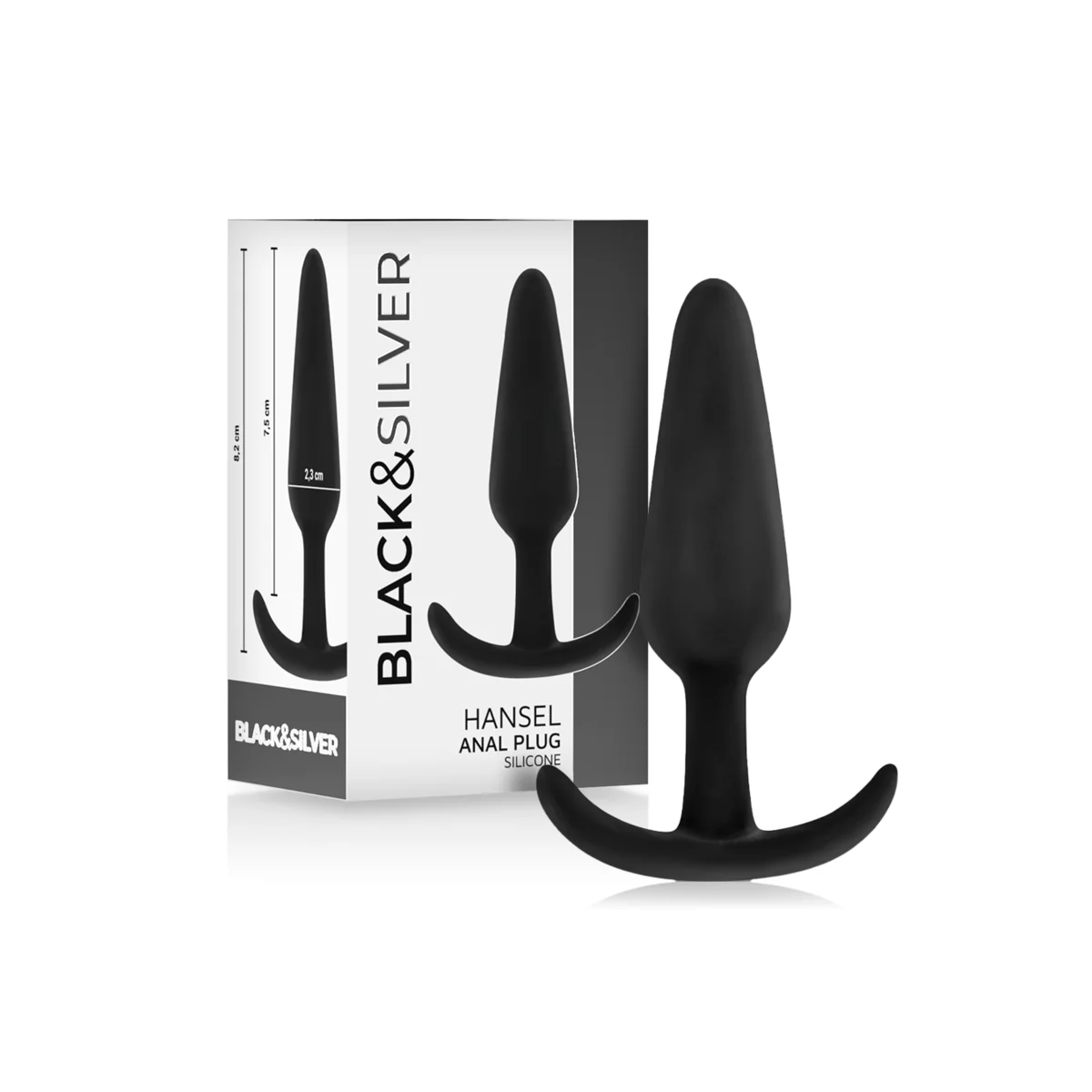 Hansel Silikon-Analsplug mit Kleinem Griff von Black&Silver kaufen | Fesselliebe