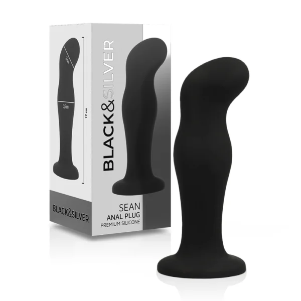 Sean Plug Anal Premium Silikon Schwarz von Black&Silver kaufen | Fesselliebe