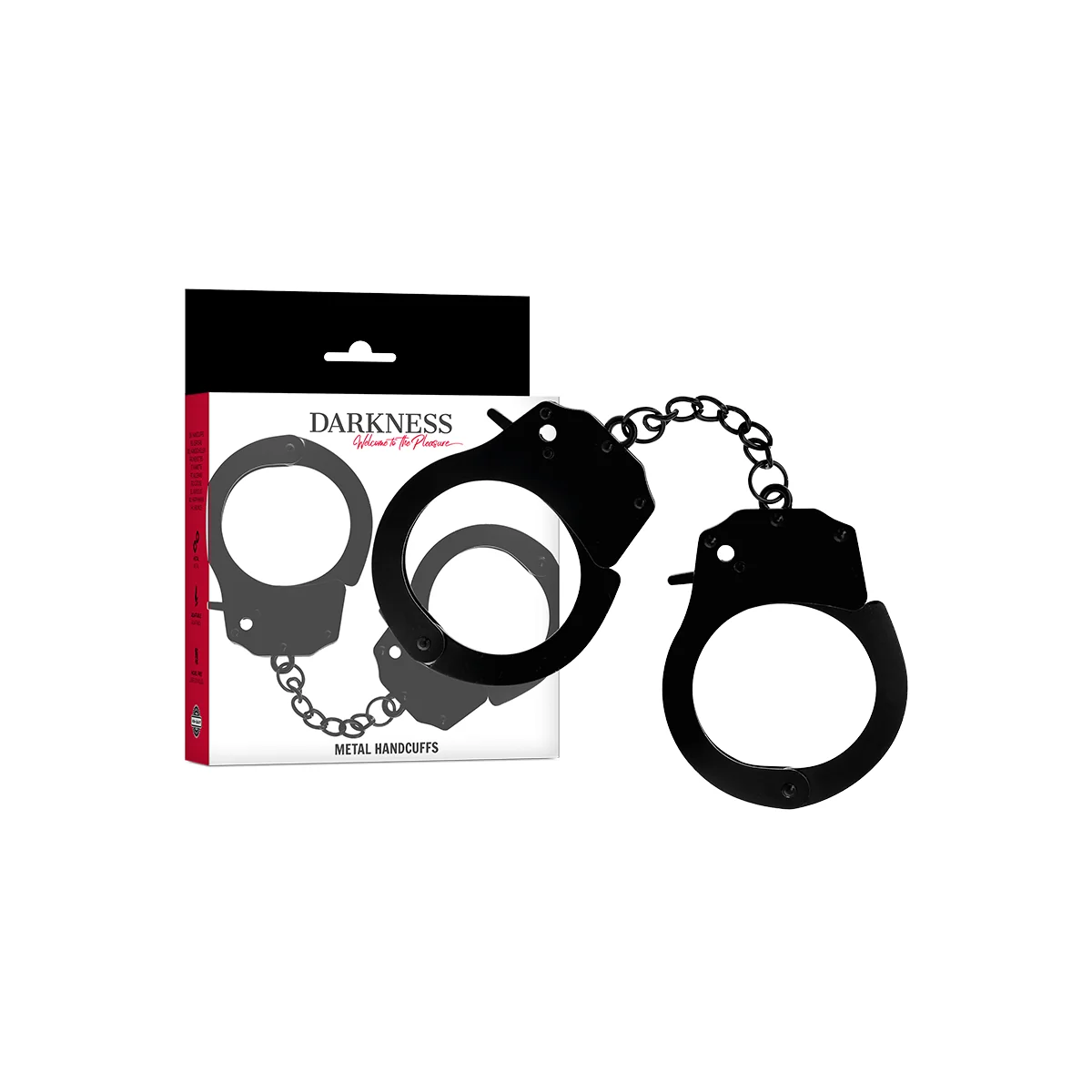 Handschellen aus Metall für Schwarze Hnde von Darkness Bondage kaufen | Fesselliebe