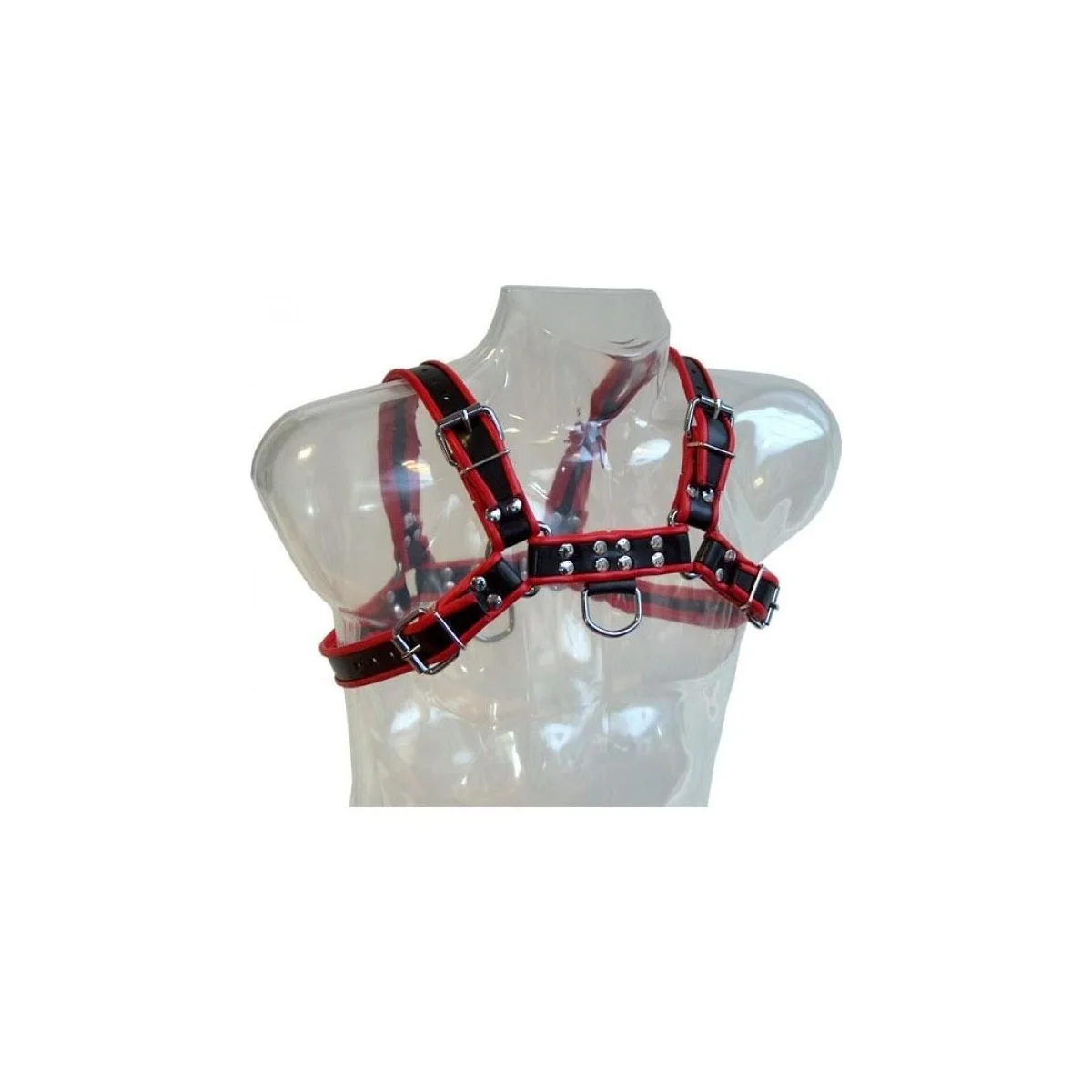 Kettenharness Iii Schwarz/Rot von Leather Body kaufen | Fesselliebe