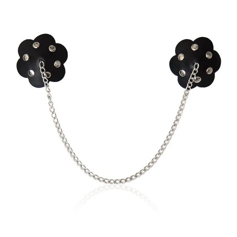 Blütenblatt-Nippelschild mit Kette von Ohmama Fetish kaufen | Fesselliebe