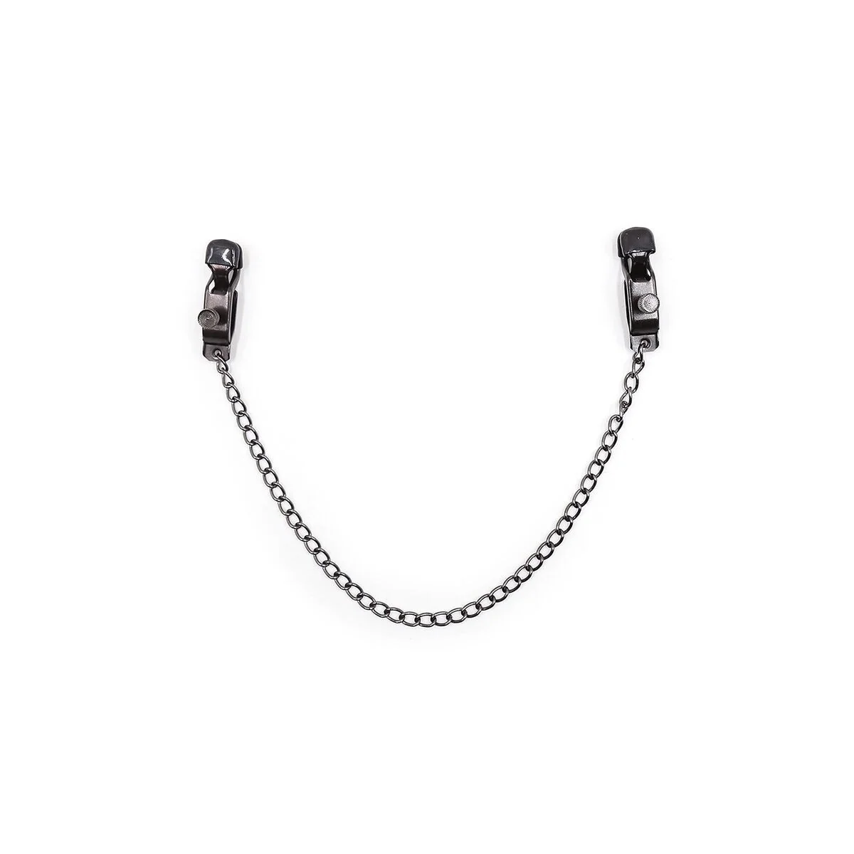 Metallklemmen mit Schwarzer Kette von Ohmama Fetish kaufen | Fesselliebe
