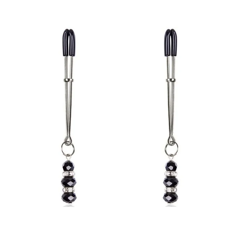 Nippelklammern mit Kristallsteinen von Ohmama Fetish kaufen | Fesselliebe