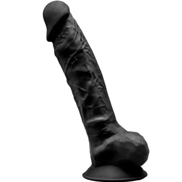 Model 1 realistischer Penis Premium Silexpan Silikon Schwarz 20 cm von Silexd kaufen | Fesselliebe