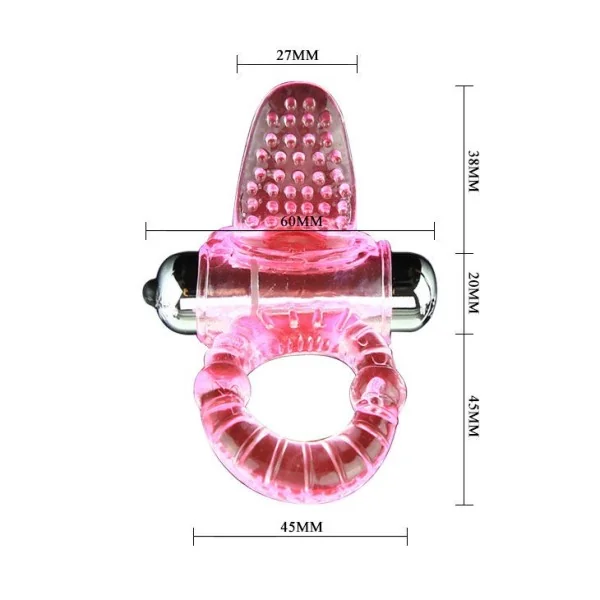 Sweet Abs 10 Rhythms Ring Rosa Vibrator Penisring von Baile For Him kaufen | Fesselliebe