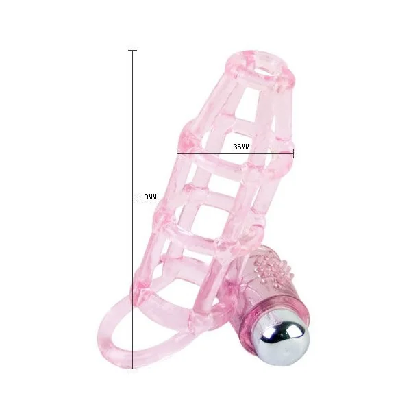 Sweet 10 Rhythms Silikon-Hülle und Ring für den Rosa Penis von Baile For Him kaufen | Fesselliebe