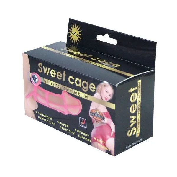 Sweet 10 Rhythms Silikon-Hülle und Ring für den Rosa Penis von Baile For Him kaufen | Fesselliebe